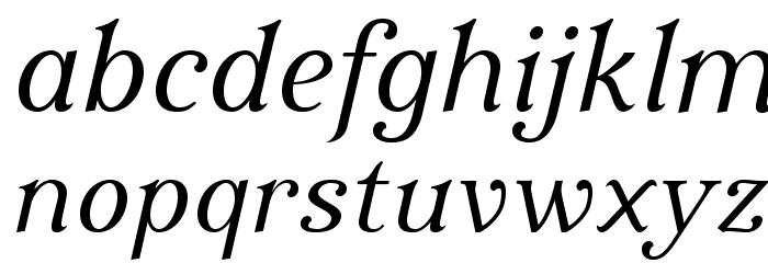 IrianisADFStd-Italic Font LOWERCASE