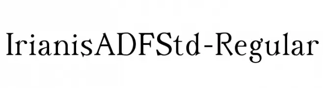 IrianisADFStd-Regular  Frei Schriftart Herunterladen