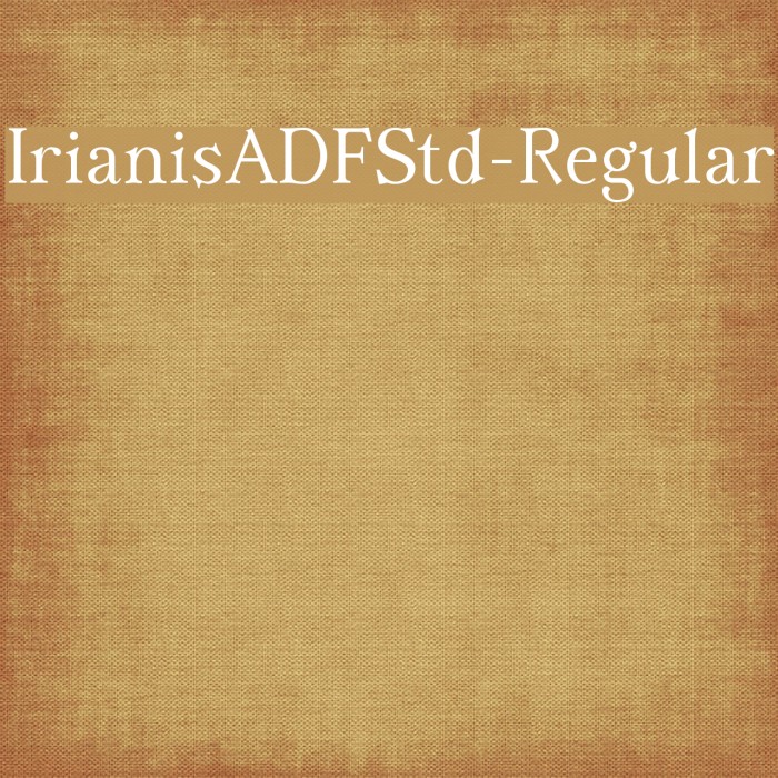 IrianisADFStd-Regular Example 2