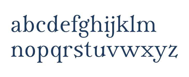 IrianisADFStd-Regular Lowercase