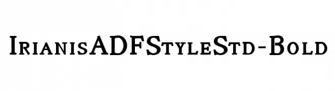 IrianisADFStyleStd-Bold  नि: शुल्क फ़ॉन्ट्स डाउनलोड