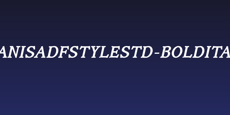 IrianisADFStyleStd-BoldItalic Social Header