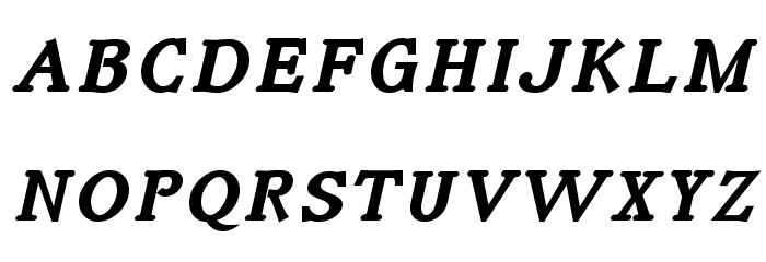 IrianisADFStyleStd-BoldItalic Font LOWERCASE