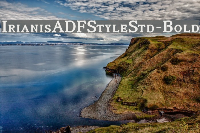 IrianisADFStyleStd-Bold Font examples