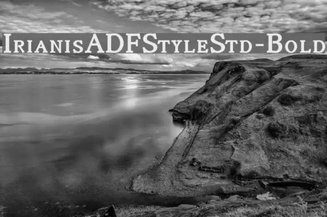 IrianisADFStyleStd-Bold Fuentes examples