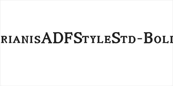 IrianisADFStyleStd-Bold Logo