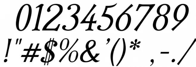 IrianisADFStyleStd-Italic Font OTHER CHARS