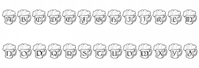 Irish Beer Schriftart Groß