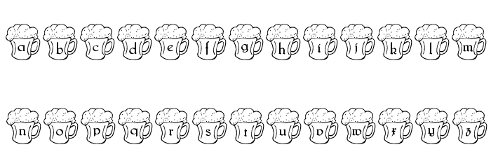 Irish Beer Font LOWERCASE