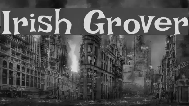 Irish Grover Font examples