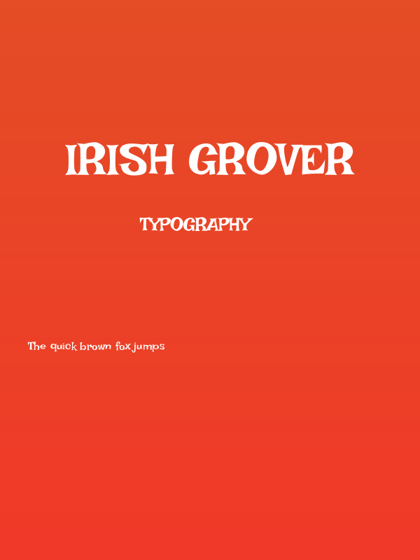 Irish Grover Poster