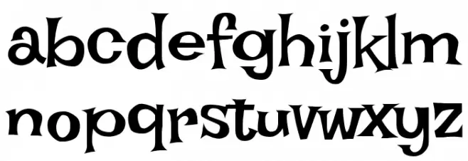 Irish Grover Font LOWERCASE