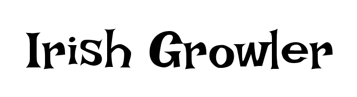 Irish Growler  font caratteri gratis