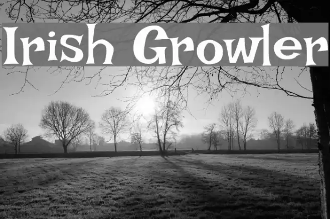 Irish Growler Font examples