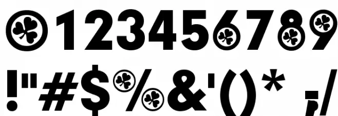 Irish Participants Font OTHER CHARS