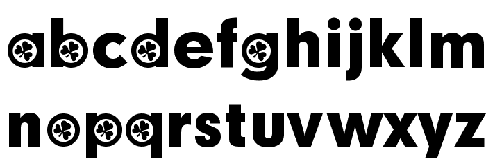 Irish Participants Font LOWERCASE