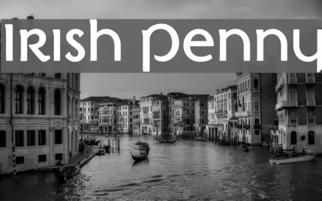Irish Penny Font examples