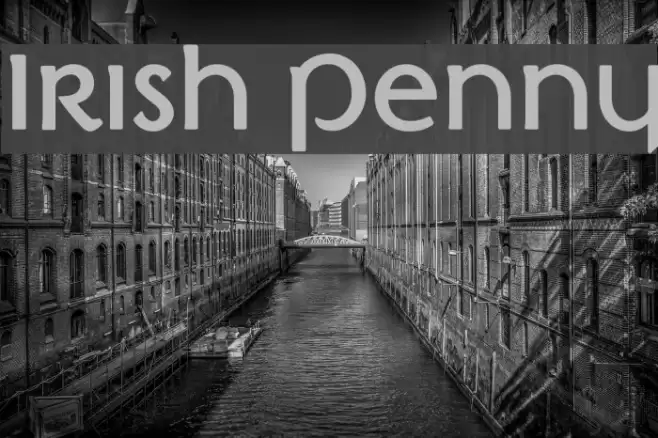 Irish Penny Font examples
