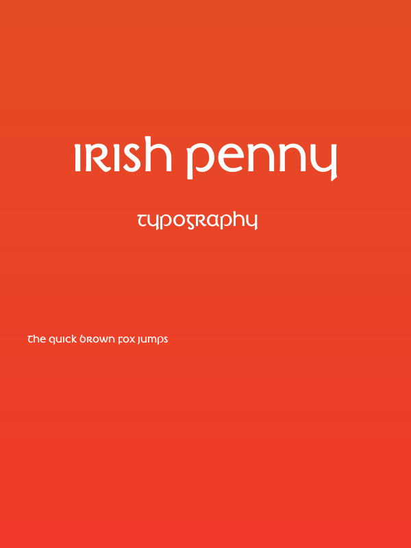 Irish Penny Poster