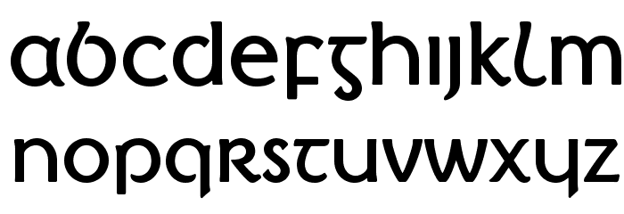 Irish Penny Font LOWERCASE
