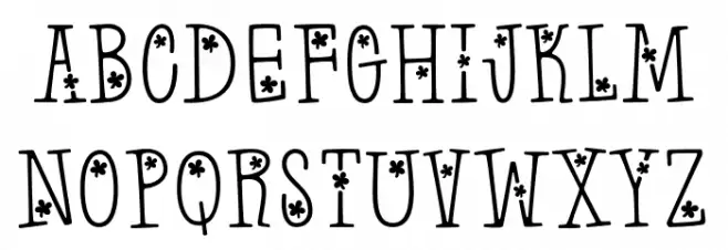 Irish^Clovers 字体 小写