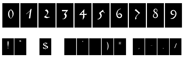 IrishHalfUncialisBricks Font OTHER CHARS