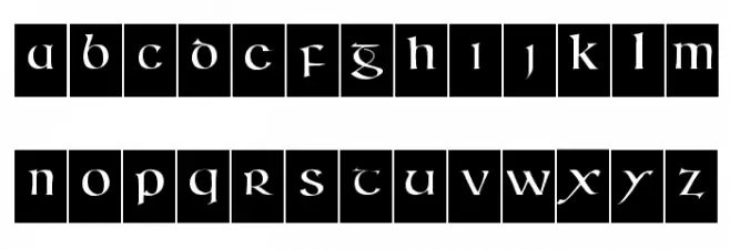 IrishHalfUncialisBricks 字体 大写