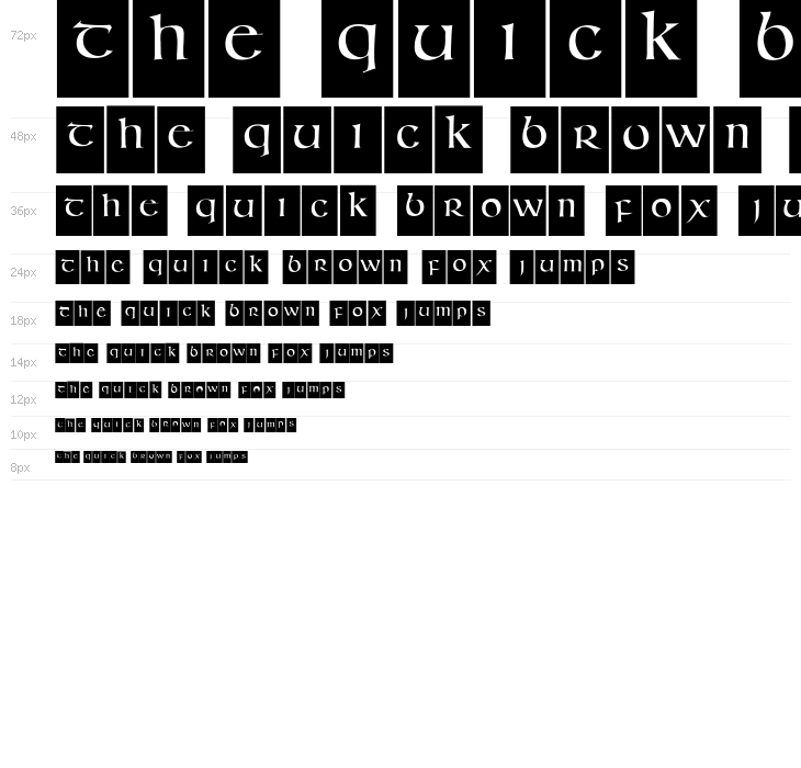 IrishHalfUncialisBricks Waterfall