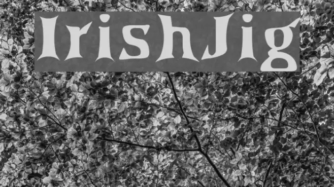 IrishJig Font examples
