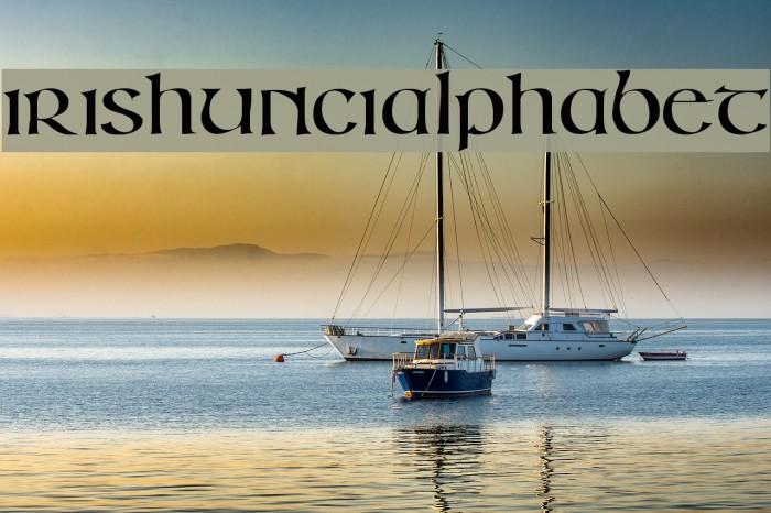 IrishUnciAlphabet Font examples