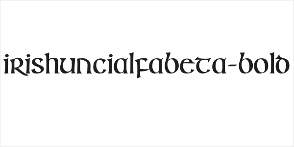 IrishUncialfabeta-Bold Logo