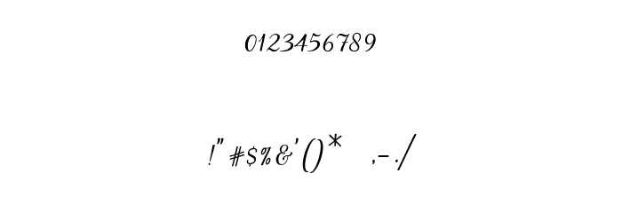 Irlandia Script Font OTHER CHARS