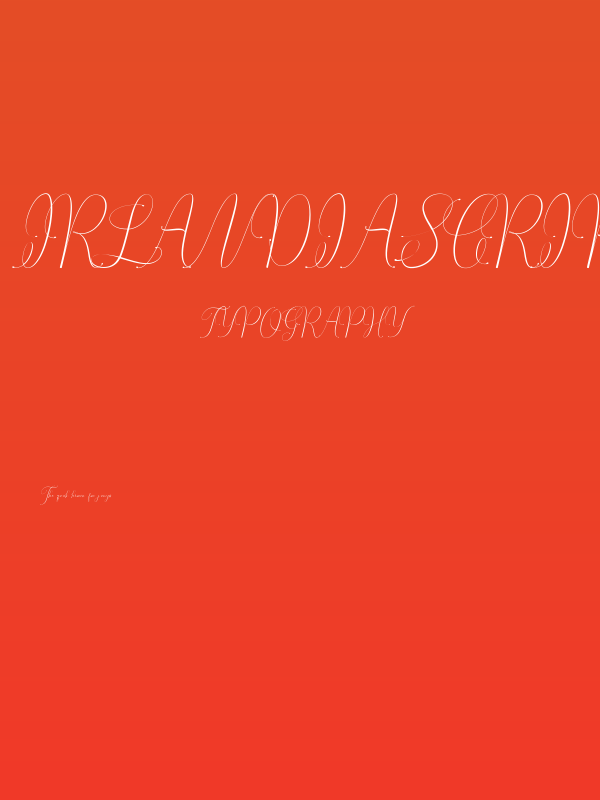 Irlandia Script Poster