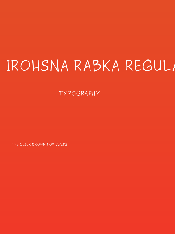 Irohsna Rabka Regular Poster