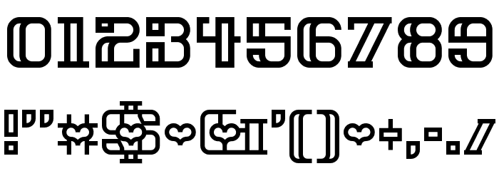 Iron Amore Regular Font OTHER CHARS