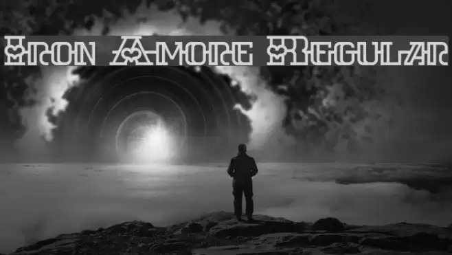 Iron Amore Regular Font examples