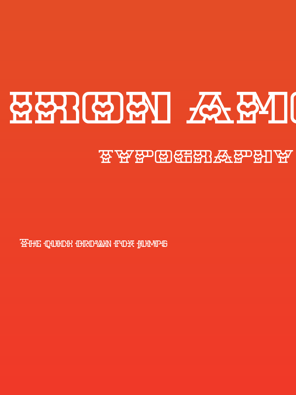 Iron Amore Regular Poster