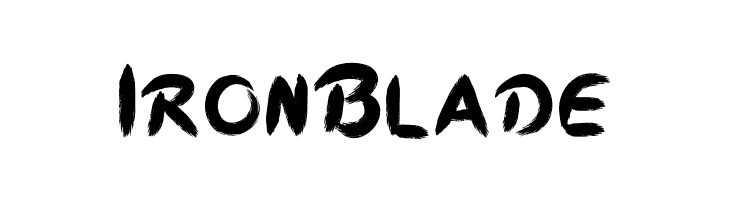 Iron Blade  Fuentes Gratis Descargar