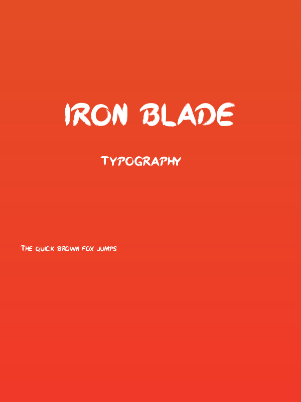 Iron Blade Poster