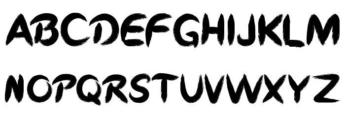 Iron Blade Font LOWERCASE