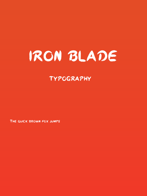 Iron Blade Poster