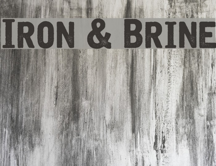 Iron & Brine Font examples