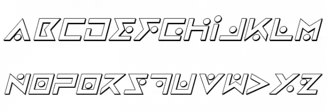 Iron Cobra 3D Italic Polices MAJUSCULES