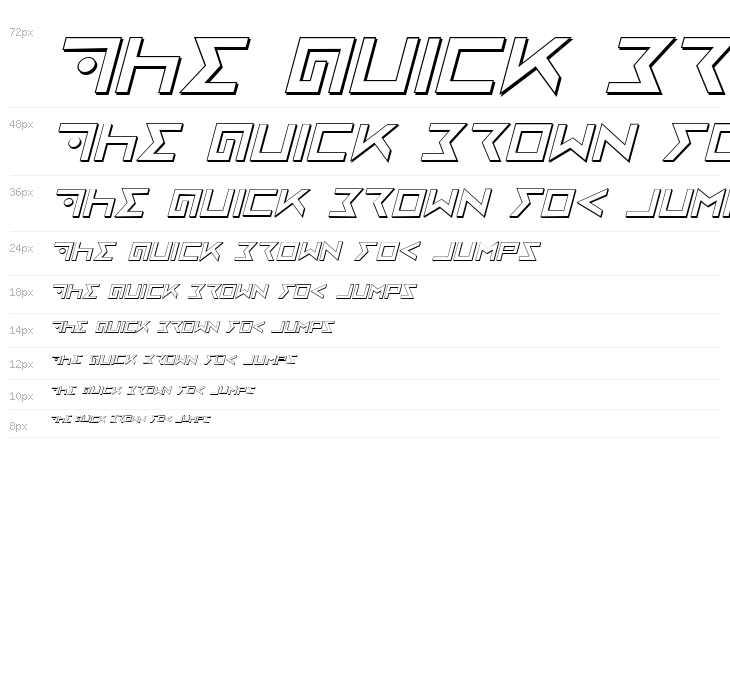 Iron Cobra 3D Italic Waterfall