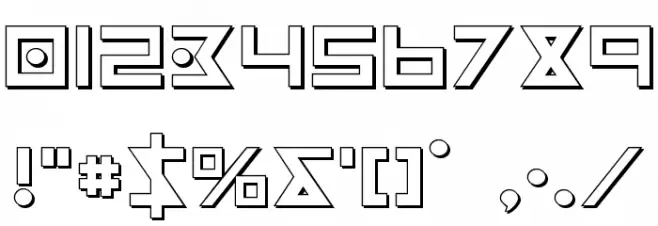 Iron Cobra 3D Font OTHER CHARS