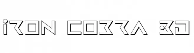 Iron Cobra 3D  Frei Schriftart Herunterladen