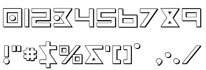 Iron Cobra 3D Font OTHER CHARS
