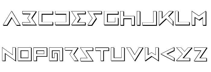 Iron Cobra 3D Font LOWERCASE