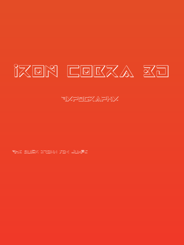 Iron Cobra 3D Poster