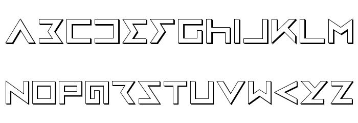 Iron Cobra 3D Font LOWERCASE